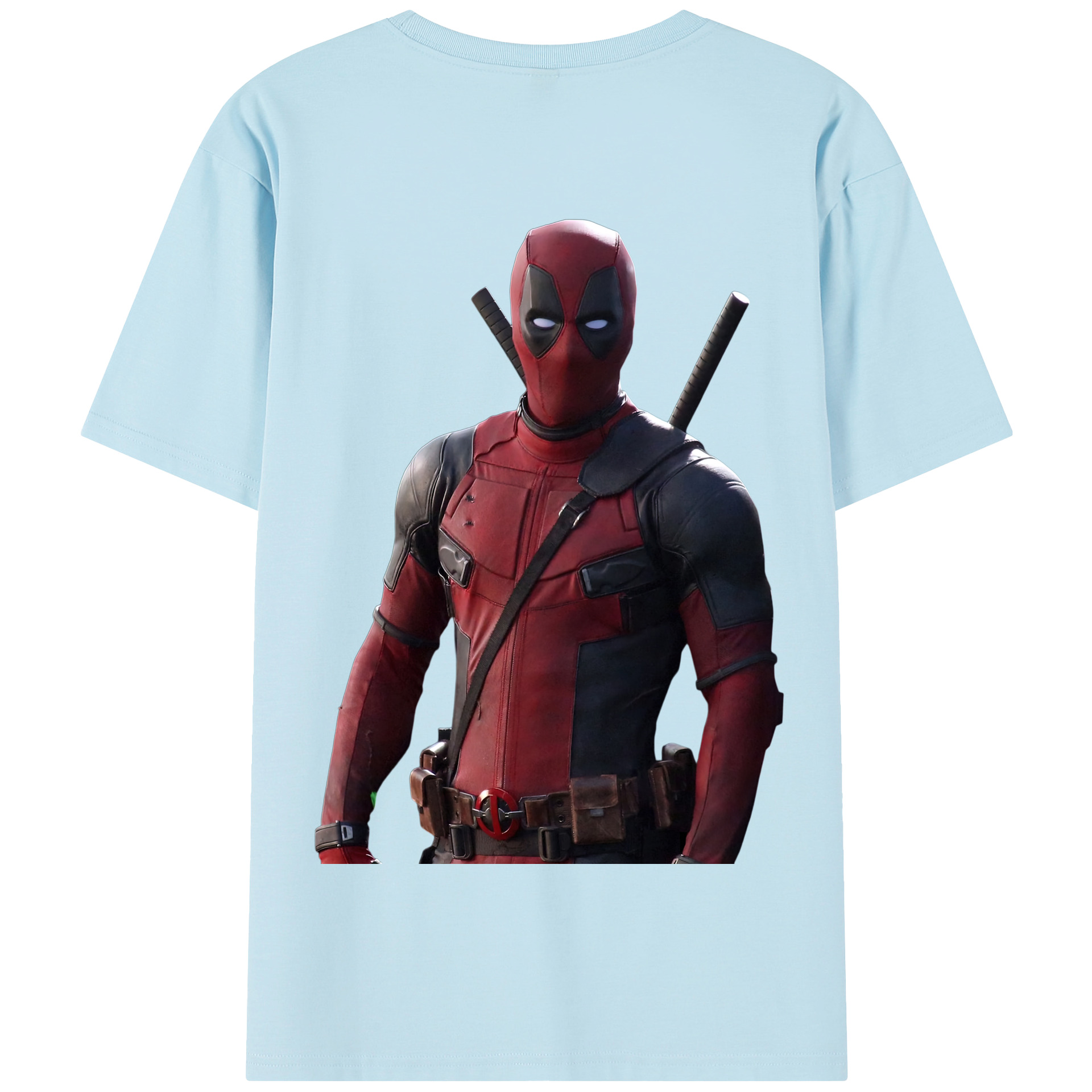 （画像用） Deadpool デッドプール 綿100％半袖Tシャツ（背面プリント）